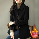 Autumn And Winter New Women's Fashion Small Casual Slimming With High-End Feeling Cotton Wool Coat