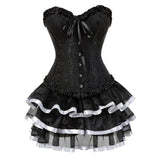 Court-Sleaf-Sleaf-Sedosom Set Rules Lotus Leaf Lace-Lace-Up