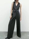 Women Autumn Striped Pant Suits 2 pieces Sets 2023 Casual Loose Blazers Coats and Trousers Female Elegant OL Suit Cloth-Outfit