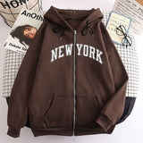 New Zipper Hoodie Los Angeles California Coat