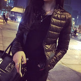 Down Coat 2021 Spring Winter Women Europe and America Thin Short Cultivating Outwear Cotton Padded Warm Jacket