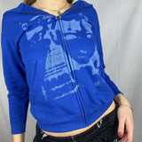 Female Sweatshirt Harajuku Oversized Hoodies 90s Vintage Women E-girl Gothic Clothes Streetwear Autumn Zip Up Coat