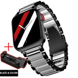 For Apple Watch6 5 4 3 2 1 42mm 38mm 40MM 44MM Metal Stainless Steel Watchband Bracelet Strap for iWatch Series