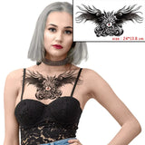 Temporary Tattoo Sticker Totem Flower Arrow Color Sexy Chest Back Fake Tatoo Waterproof Flash Tatto Body Art for Woman