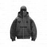 New Hot Double-Headed Zipper POK GHB Print Niche Design New Ninja