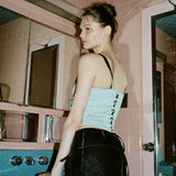 Woherb Fashion Hot Girl Wrapped Chest Pure Desire Sling Summer Hot Style Ins Sexy Back Versatile Top Girl-Outfit