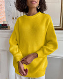 And Winter Ins Style Imitation Marince Sweater Women Lazy Style Temperament Loose Ultra-Soft Knitted Tops