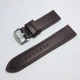 18mm 20mm 22mm 24mm Light Brown Vintage Watch Band Strap PU Leather Watchband Stainless Steel Buckle Clasp Watch