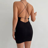 Suspenders V-Neck Sexy Low-Cut Strapless Backless Slim Bodycon