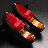 Men Dress Shoes Shadow Patent Leather Luxury Fashion Groom Wedding Shoes Men Luxury italian style Oxford Shoes Big Size