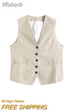 2023 Women Summer 2 pieces sets Fashion Solid Linen Vests Coats and Shorts Female Linen Casual Street Two Suits Clothing-Outfit