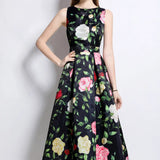 Tea Break Print Slings With Open Shoulder Dress Female Summer Sexy Hot Girl Holiday Beautiful
