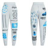 Hip Hop Personalized Sweatpants Elastic Waist Creative Letter Pattern Fancy Pants Y2K Women 2021 New Loose Long
