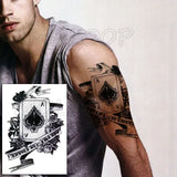 Temporary Tattoo Stickers Scorpion Pyramid Roman Bell Fake Tatto Waterproof Tatoo Back Leg Arm Belly Big Size for Women Men