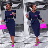 Style Dresses For Women 2023 Africa Clothing Summer Elegant Ankara Dresses Super Elastic Fashion African Dress For Lady-Outfit