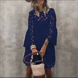 Summer New Women's Dress National Style Lace Temperament Small Scented