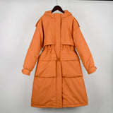 Large Natural Raccoon Fur Hooded Long Down Coat Women Winter 90% Duck Down Parkas Female Thickness Sash Tie Up Jackets-Outfit