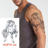 Temporary Tattoo Stickers Scorpion Pyramid Roman Bell Fake Tatto Waterproof Tatoo Back Leg Arm Belly Big Size for Women Men