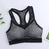 Seamless Mesh Hollow Sporty Bra Fitness Vest Bra Shockproof Underwear