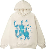 New Fashion Trendy Street Hoodie Korean Version Of Loose Lazy Casual Hooded Printing Jacket