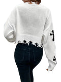 Tweated Sweater Women's Long-Sleeved Loose-Fitting Knitted