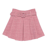And Winter New Coarse Flowers Of The Hundred-Fold Skirt Pink Skirt High Waist Slim Skirt A Word Anti-Light Skirt