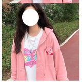 Soft Sister Student Cartoon Meal Jk Coat Zipper Koloumi Cotton Hoodie Jade Cinnamon Dog
