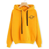 Oversize Hoodies Autumn Kpop Style Love Printed Sweatshirt Streetwear Drawstring Female Hoodie Pullover Top Plus Size