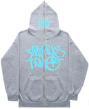New High Street Hip-Hop National Tide Printing Zipper Clothing Fashion Fashion Couple