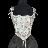Court Retro Finely Pattyed Vest Slings In Front Of The