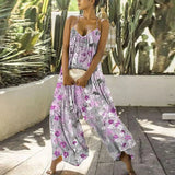 jumpsuits women pants Summer Solid V Neck Sexy Sleeveless Backless Romper Ladies Fashion Bandage Wide Leg