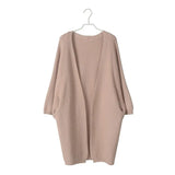 Women Winter Cardigan Long Sweater Autumn Bat Sleeve Knitted Sweater Jacket Long Sleeves Loose Ladies Sweaters Coat New