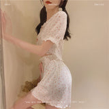 Sets Women Kawaii M-4XL Chic Soft Bowknot Design Home Sleepwear Female Simple Thin Breathable Crops Lovely Stylish Cozy-Outfit