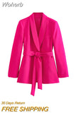 2023 Women Spring Pant Suits 2 pieces sets Casual Blazers Coats and Trousers Female Elegant Street Two Suit Clothing-Outfit