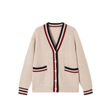 New Miu Knitted Top Three Sets Of Women's Autumn And Winter Knitted Cardigans Outside The 100-Fold Skirt