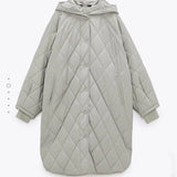 Parkas Women's Hoodies Jackets Vintage Coats Plaid Overcoat Female Solid Outwear Pockets Long Sleeves Long Coat