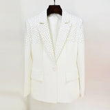 New Star Fashion Hot Diamond Body A Buckle Suit Jacket Half-Skirt
