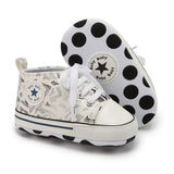 Boys Girls First Walkers Shoes Infant Toddler Soft Sole Anti-slip Baby Shoes Newborn Canvas Baby Sports Sneakers