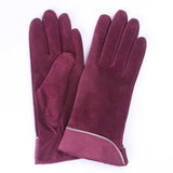 10 Colors Women Genuine Suede Leather Gloves Winter Warm Fleece Lady Driving Gloves Female Casual Gloves Brand