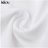 Kliou Ribbons Solid Street Style Tank Tops Women 2021 Summer Casual Sleeveless Sexy Skinny Slim Active Female Simple Hot