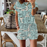 Summer Women's Suit Two Pieces Tracksuit Short Sleeve Sports Suits Women 2021 Casual Tracksuits Elastic Waist Lady