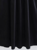 2023 Summer Women Poplin Strap Dress Vintage Black Strapless Female Elegant Street Party MIDI Dresses Clothing-Outfit