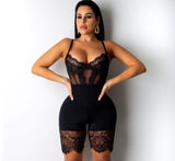 hirigin Lace Playsuits Sexy Backless Party Club Short Romper Womens Jumpsuits Sleeveless Body Mujer