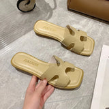 Xiangfeng Slippers Women's New Summer 2025 Summer Wears Low Heel With Skirt Temperament Women's
