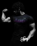 Demon Line Manuscript Spider Before And After Printing Short-Sleeved T-Shirt Summer Tide Necker Men's