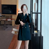 And Autumn High-Grade Thin 2025 Wind Coat Women's Long Spring And Autumn New Double Row Buckle Long Suit