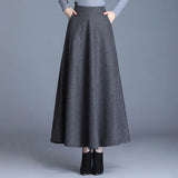 Dress Women's Autumn And Winter Big Skirt Mid-Length Skirt 2025 Autumn And Winter New Dress Showing Skinny