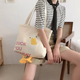 Luxury Designer Handbags 2020 New Cute Duck Women Shoulder Bag Casual Canvas Small Bag Large Capacity Conventional Hand