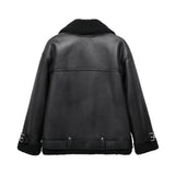 New Autumn Style With Belt Double-Sided Jacket 8073264-Outfit