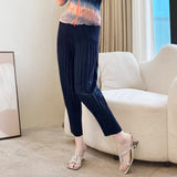 Folded New Middle-Chai Porcelain Printing Wrinkles Daily Commute Flower Vest Dress Suit